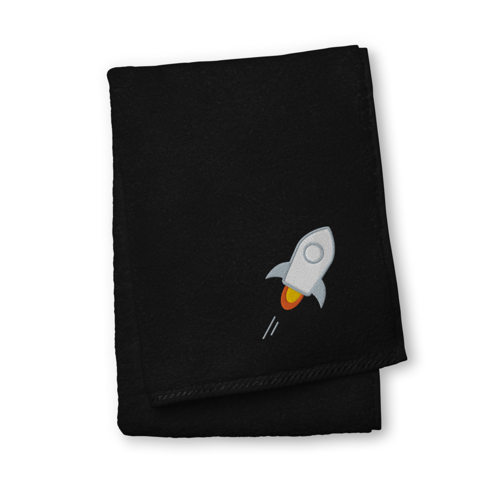 Stellar Premium Embroidered Towel  zeroconfs Black Hand Towel 