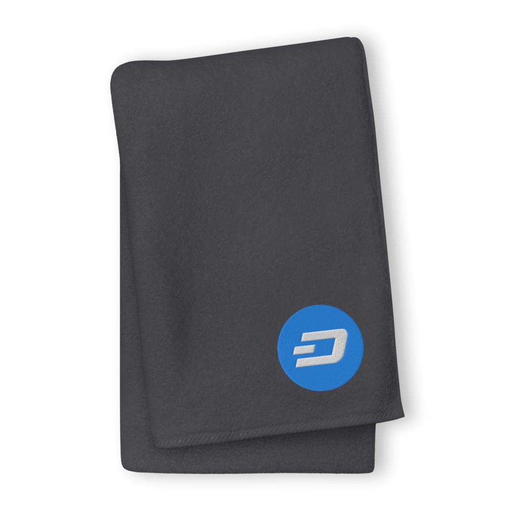 Dash Premium Embroidered Towel  zeroconfs Graphite GIANT Towel 