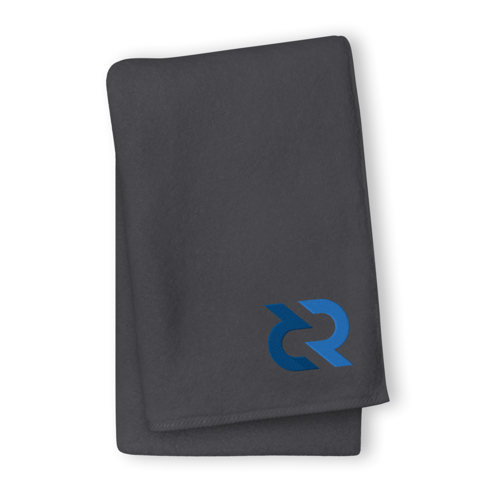 Decred Premium Embroidered Towel  zeroconfs Graphite GIANT Towel 