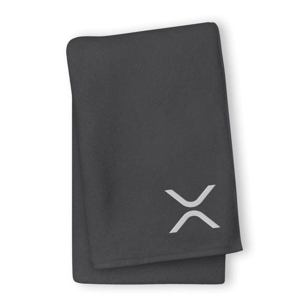 Ripple Premium Embroidered Towel  zeroconfs Graphite GIANT Towel 