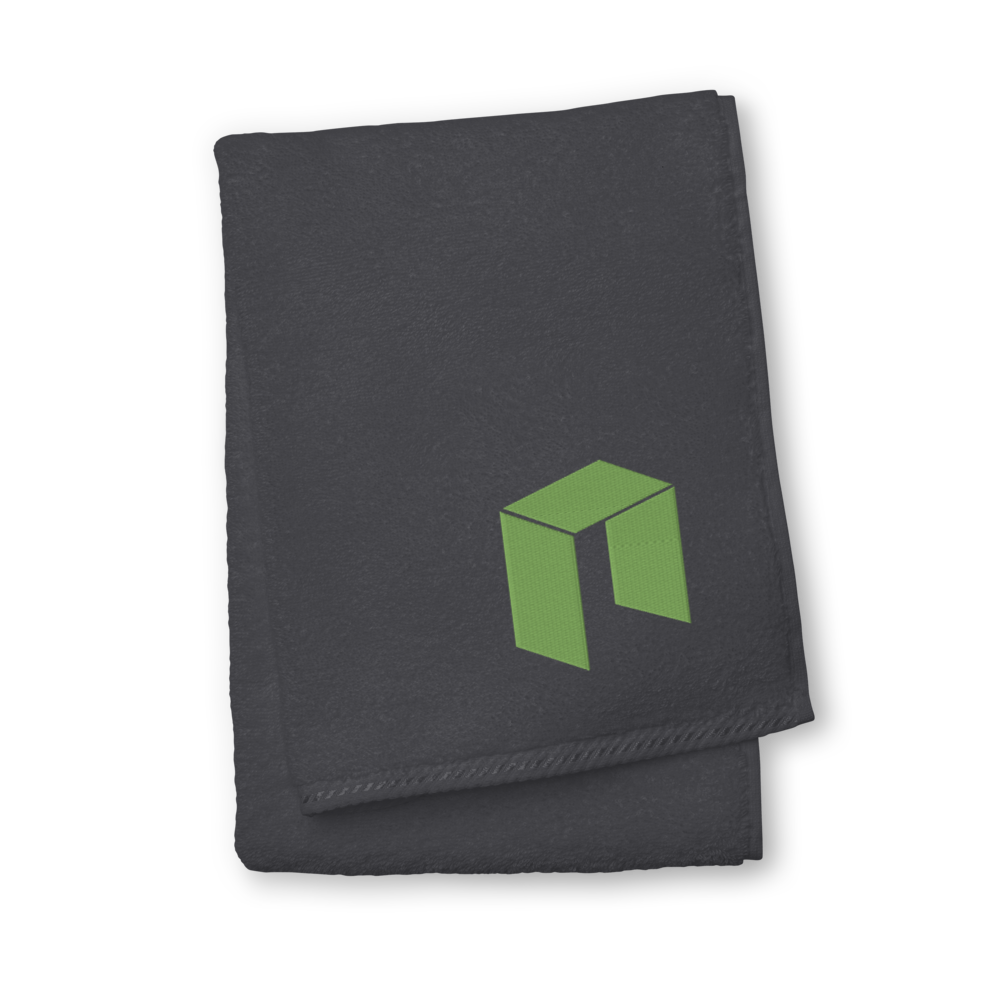 NEO Premium Embroidered Towel  zeroconfs Graphite Hand Towel 