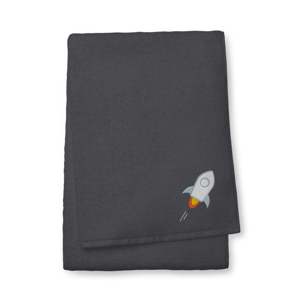 Stellar Premium Embroidered Towel  zeroconfs Graphite Bath Towel 