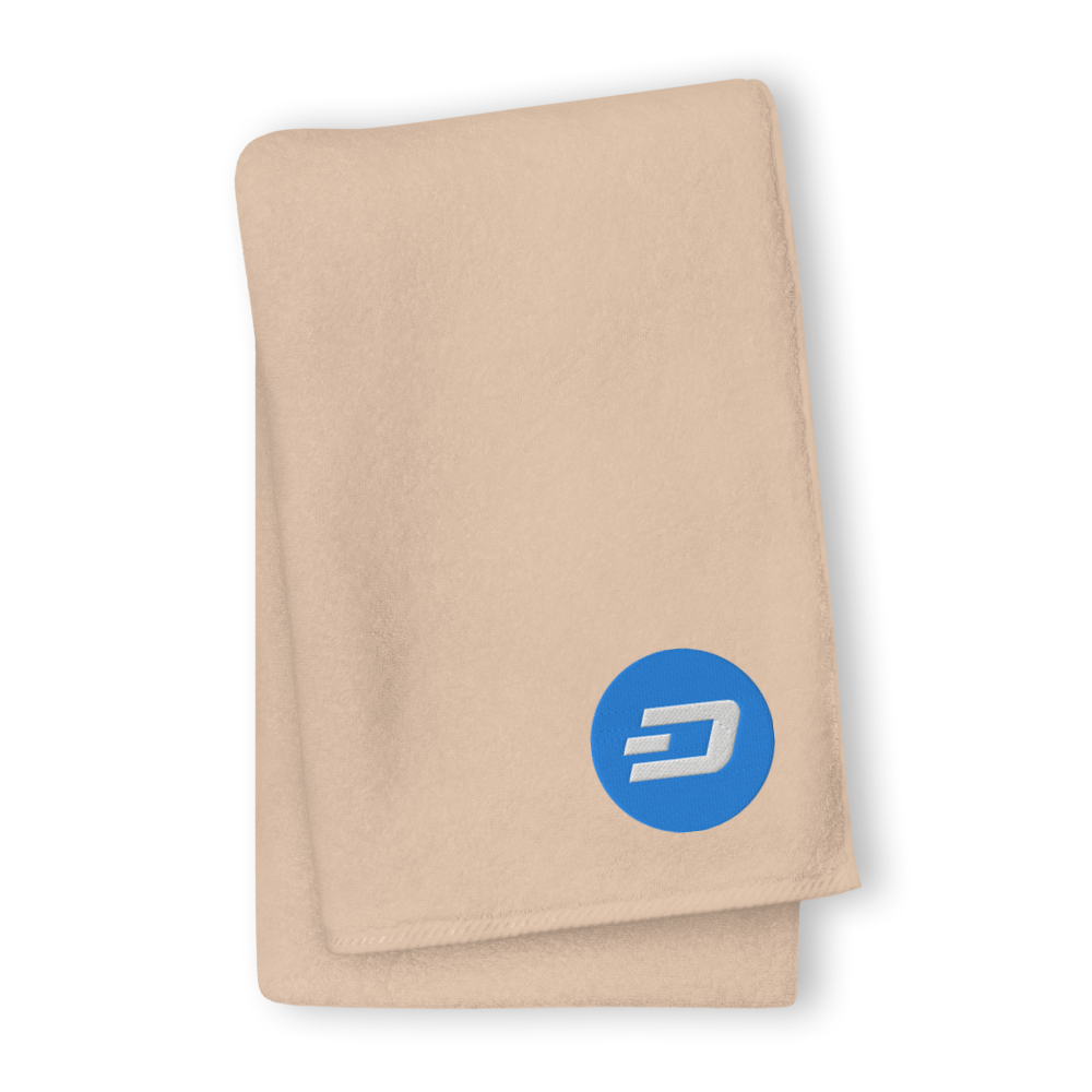 Dash Premium Embroidered Towel  zeroconfs Sand GIANT Towel 