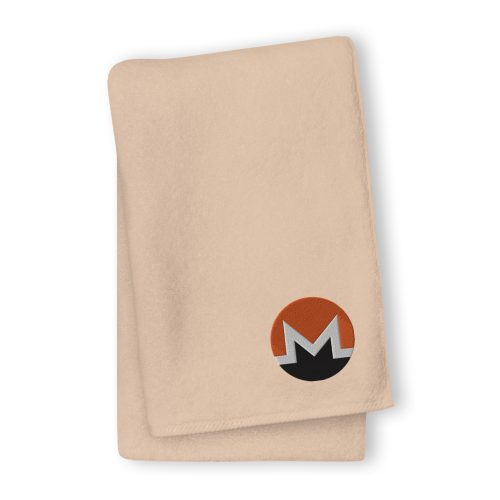 Monero Premium Embroidered Towel  zeroconfs Sand GIANT Towel 