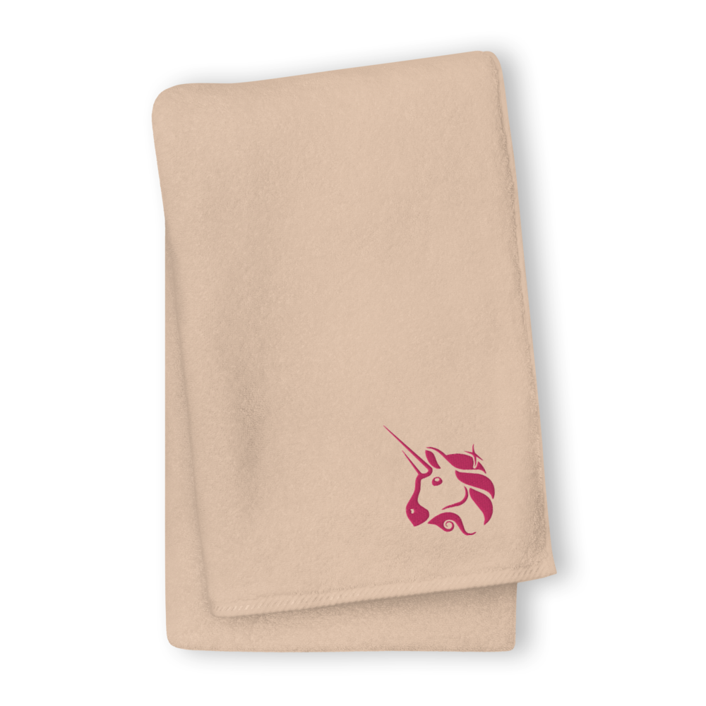 Uniswap Unicorn Premium Embroidered Towel  zeroconfs Sand GIANT Towel 