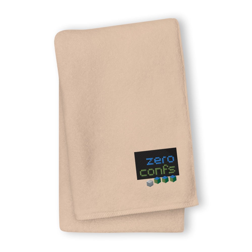 Zeroconfs.com Premium Embroidered Towel  zeroconfs Sand GIANT Towel 