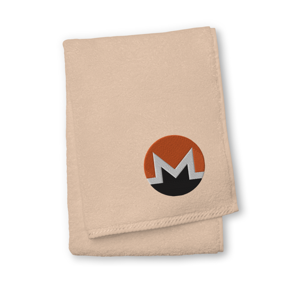 Monero Premium Embroidered Towel  zeroconfs Sand Hand Towel 