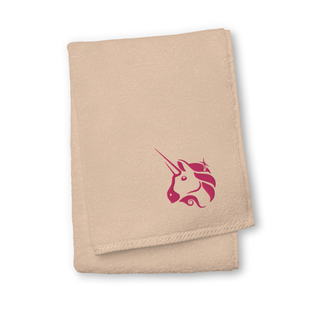 Uniswap Unicorn Premium Embroidered Towel  zeroconfs Sand Hand Towel 