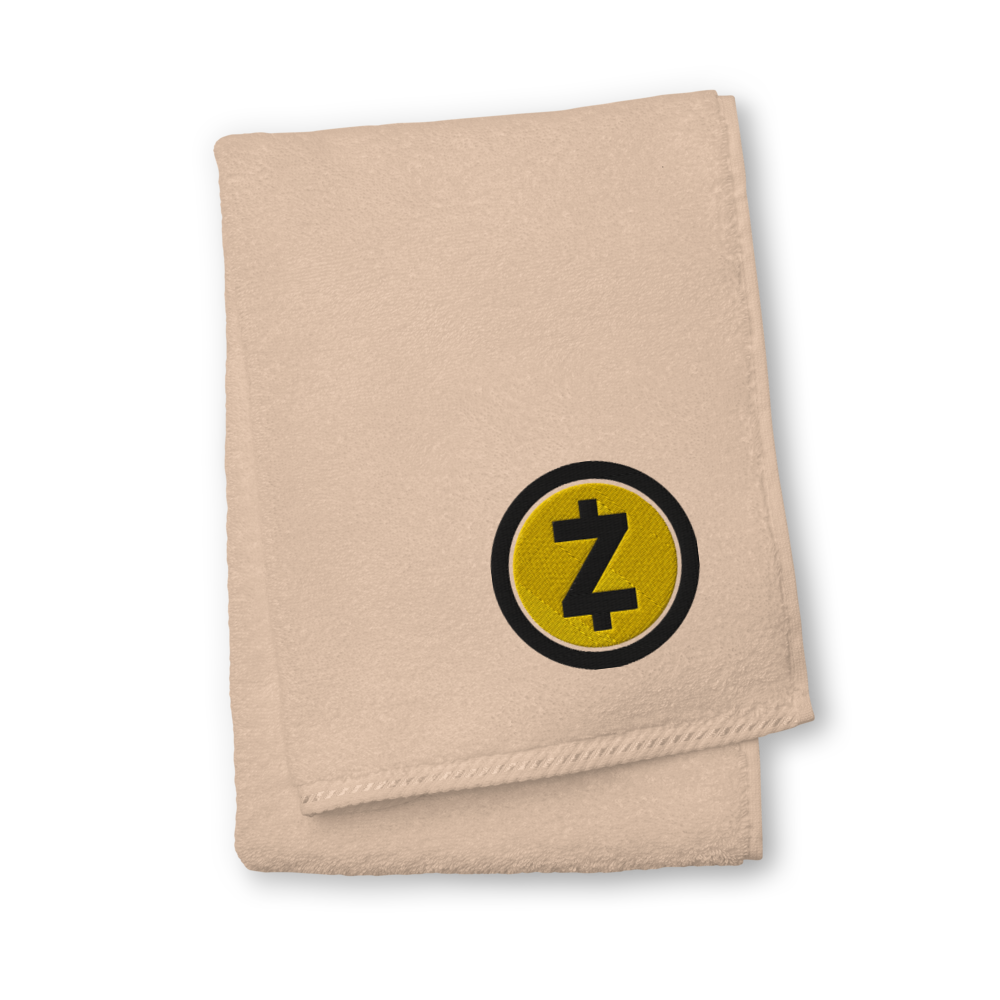 Zcash Premium Embroidered Towel  zeroconfs Sand Hand Towel 