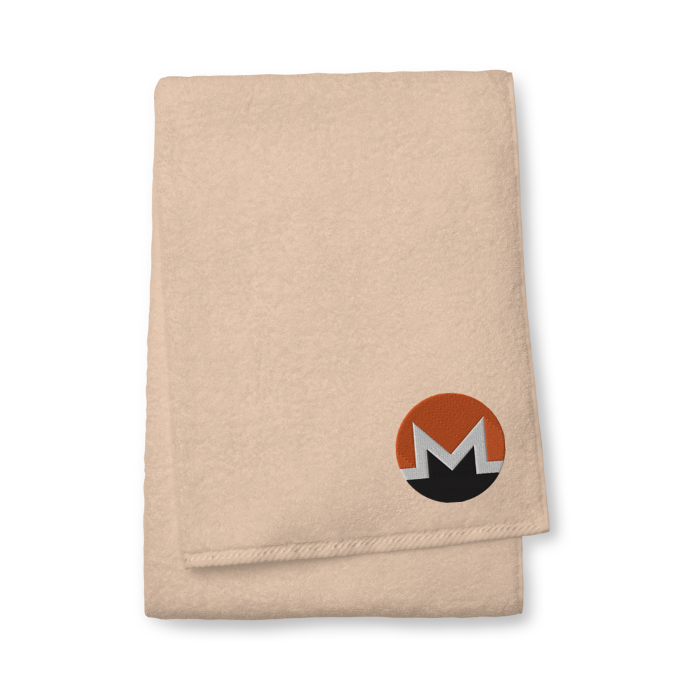 Monero Premium Embroidered Towel  zeroconfs Sand Bath Towel 