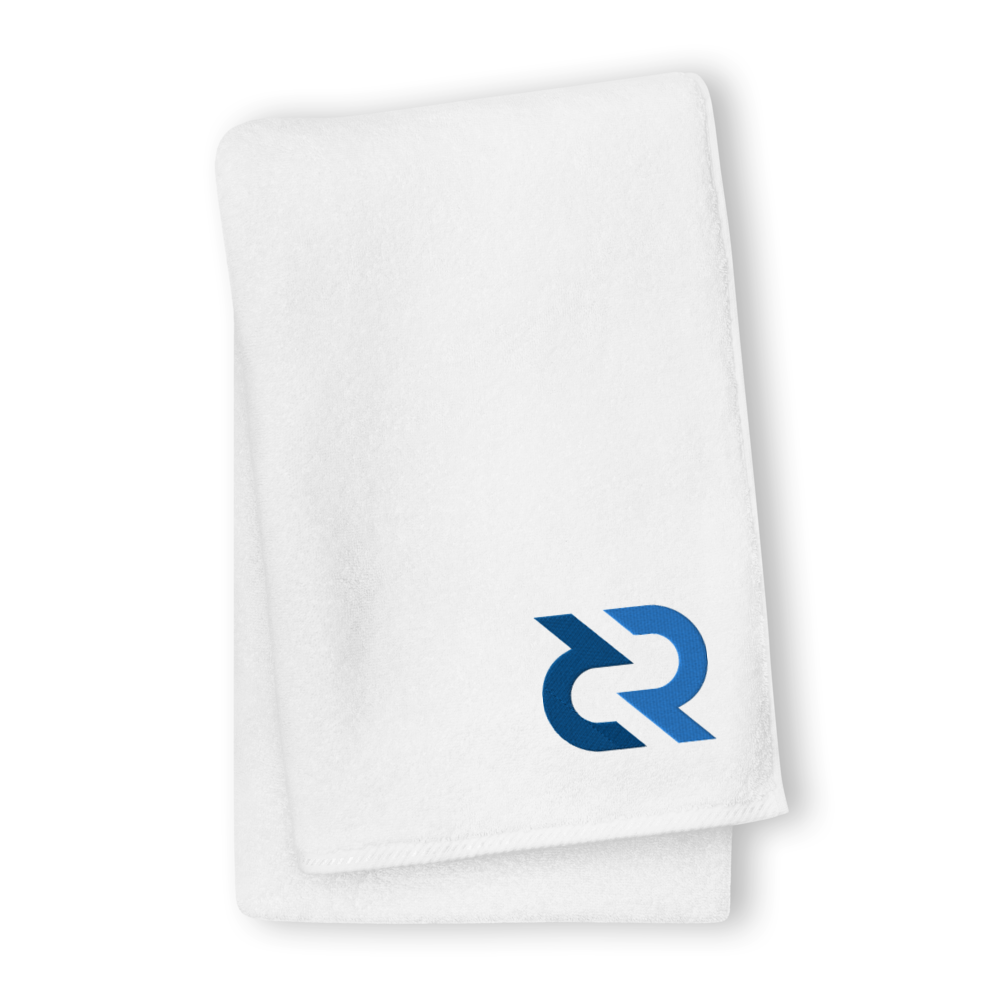 Decred Premium Embroidered Towel  zeroconfs White GIANT Towel 