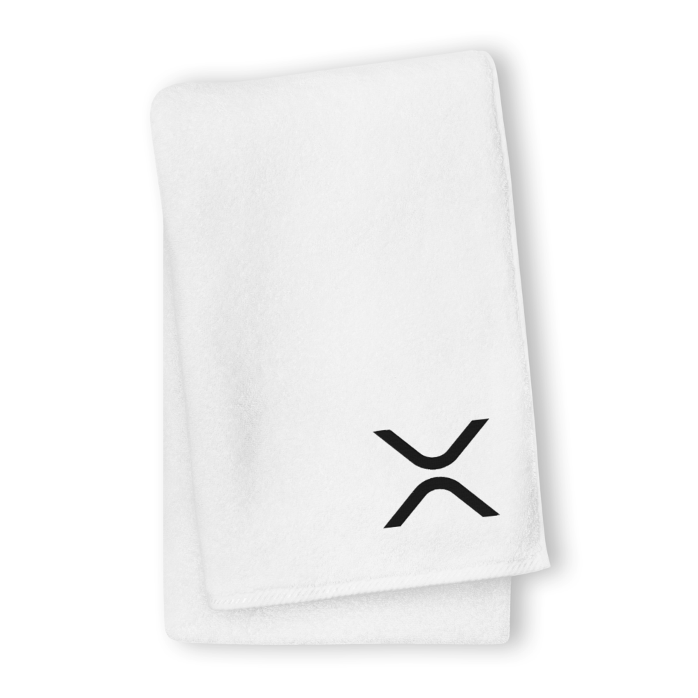 Ripple Premium Embroidered Towel  zeroconfs White GIANT Towel 