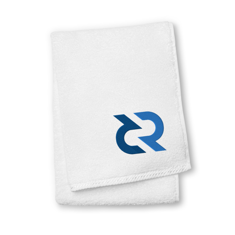 Decred Premium Embroidered Towel  zeroconfs White Hand Towel 