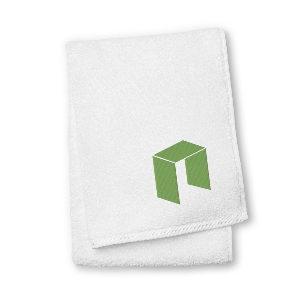NEO Premium Embroidered Towel  zeroconfs White Hand Towel 