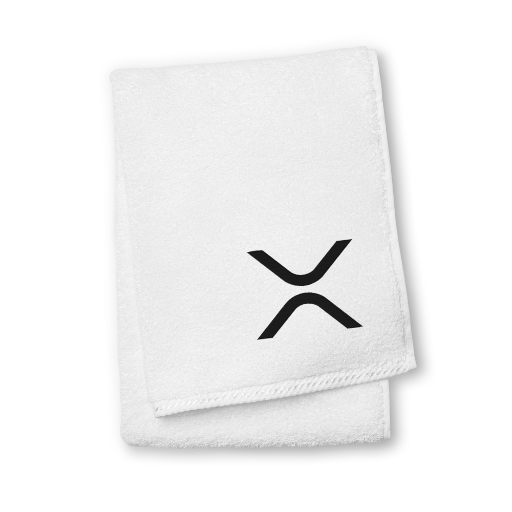 Ripple Premium Embroidered Towel  zeroconfs White Hand Towel 