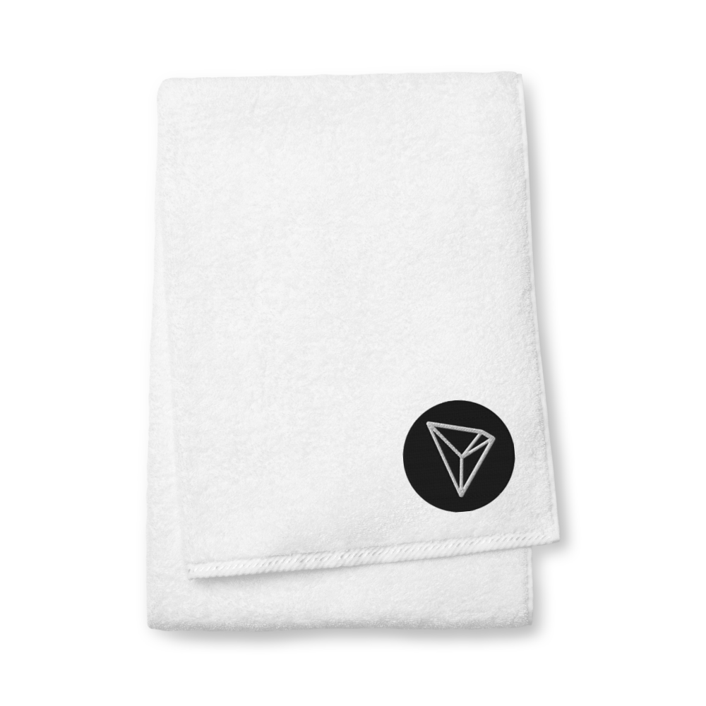 Tron Premium Embroidered Towel  zeroconfs White Bath Towel 