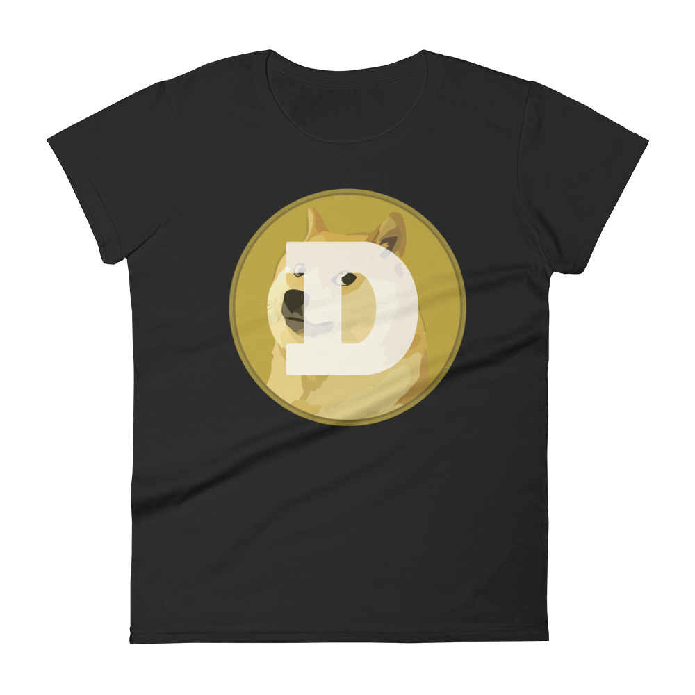 Dogecoin Women's T-Shirt  zeroconfs Black S 
