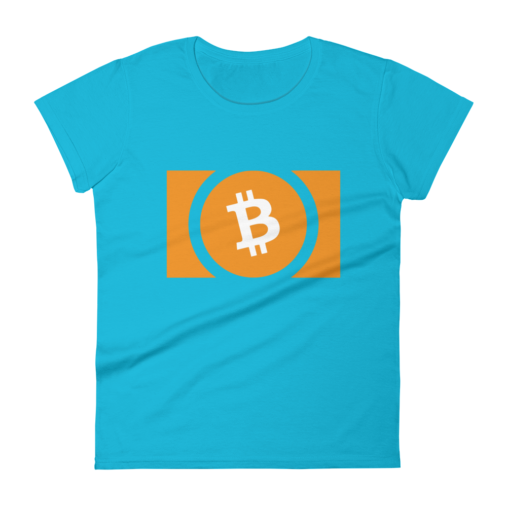 Bitcoin Cash Women's T-Shirt  zeroconfs Caribbean Blue S 