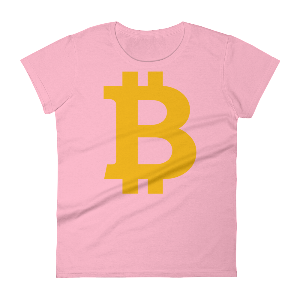 Bitcoin B Women's T-Shirt  zeroconfs Charity Pink S 