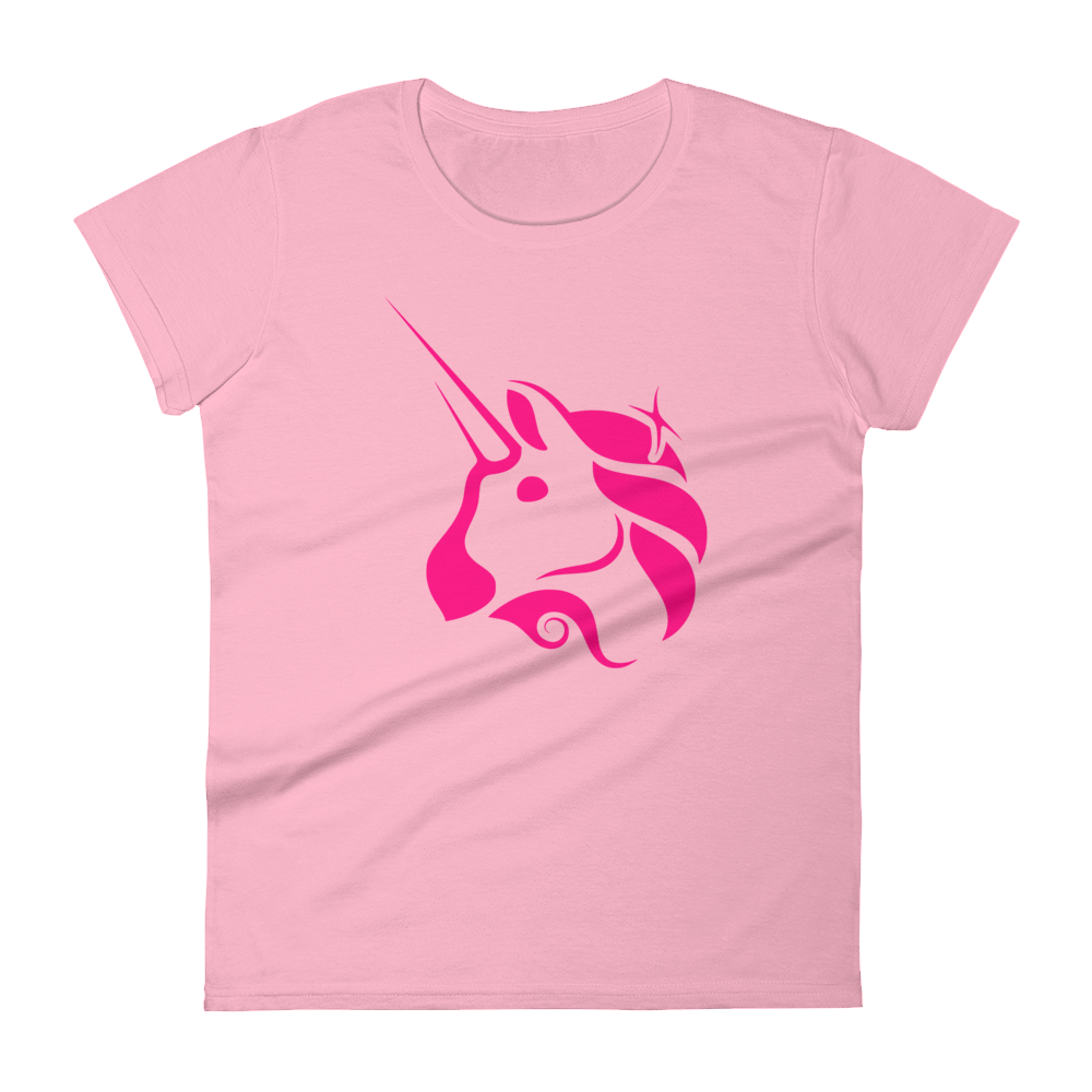 Uniswap Unicorn Women's T-Shirt  zeroconfs Charity Pink S 