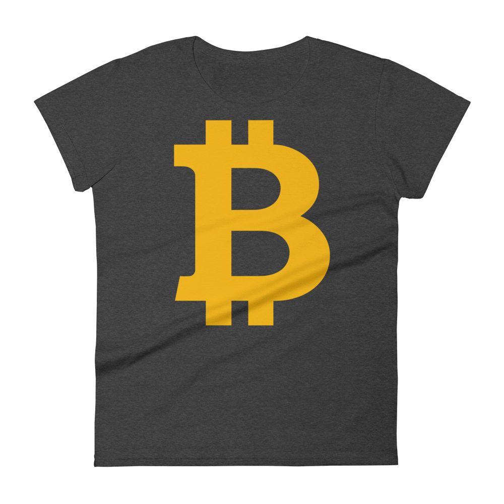 Bitcoin B Women's T-Shirt  zeroconfs Heather Dark Grey S 