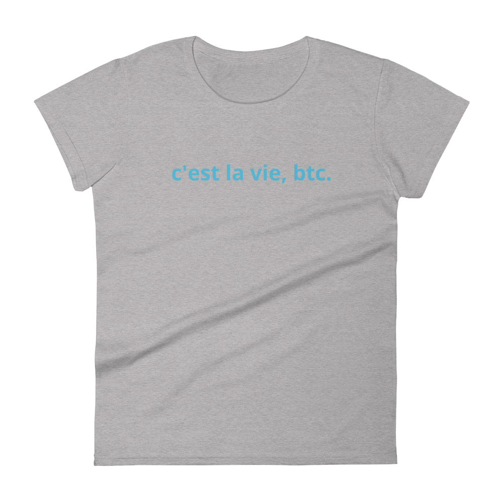 Such Is Life, Bitcoin Women's T-Shirt  zeroconfs Heather Grey S 