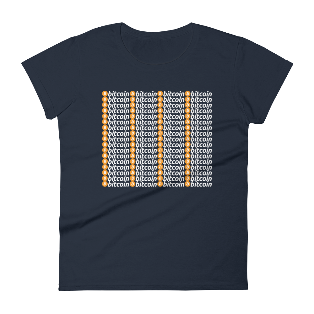 Bitcoins Women's T-Shirt  zeroconfs Navy S 