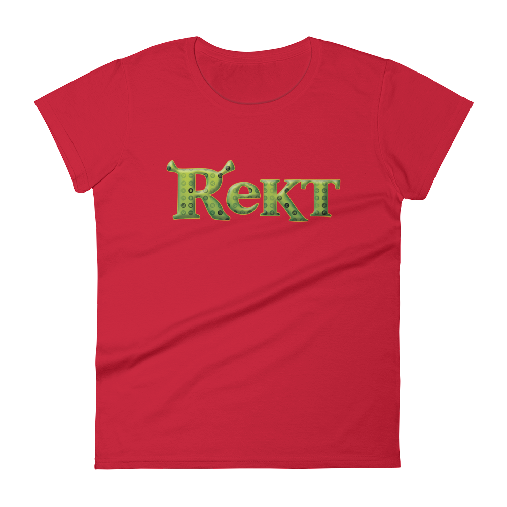 Rekt Crypto Women's T-Shirt  zeroconfs Red S 