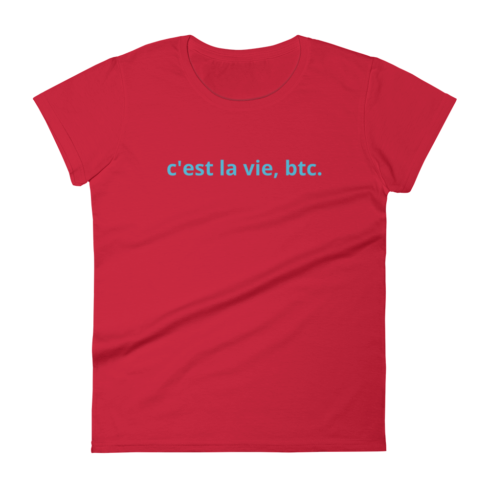 Such Is Life, Bitcoin Women's T-Shirt  zeroconfs Red S 