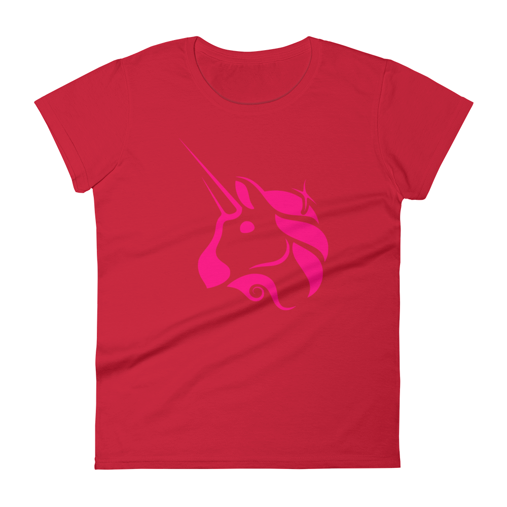 Uniswap Unicorn Women's T-Shirt  zeroconfs Red S 
