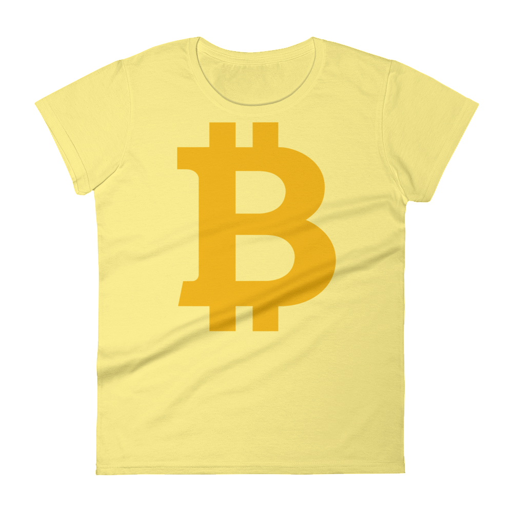Bitcoin B Women's T-Shirt  zeroconfs Spring Yellow S 