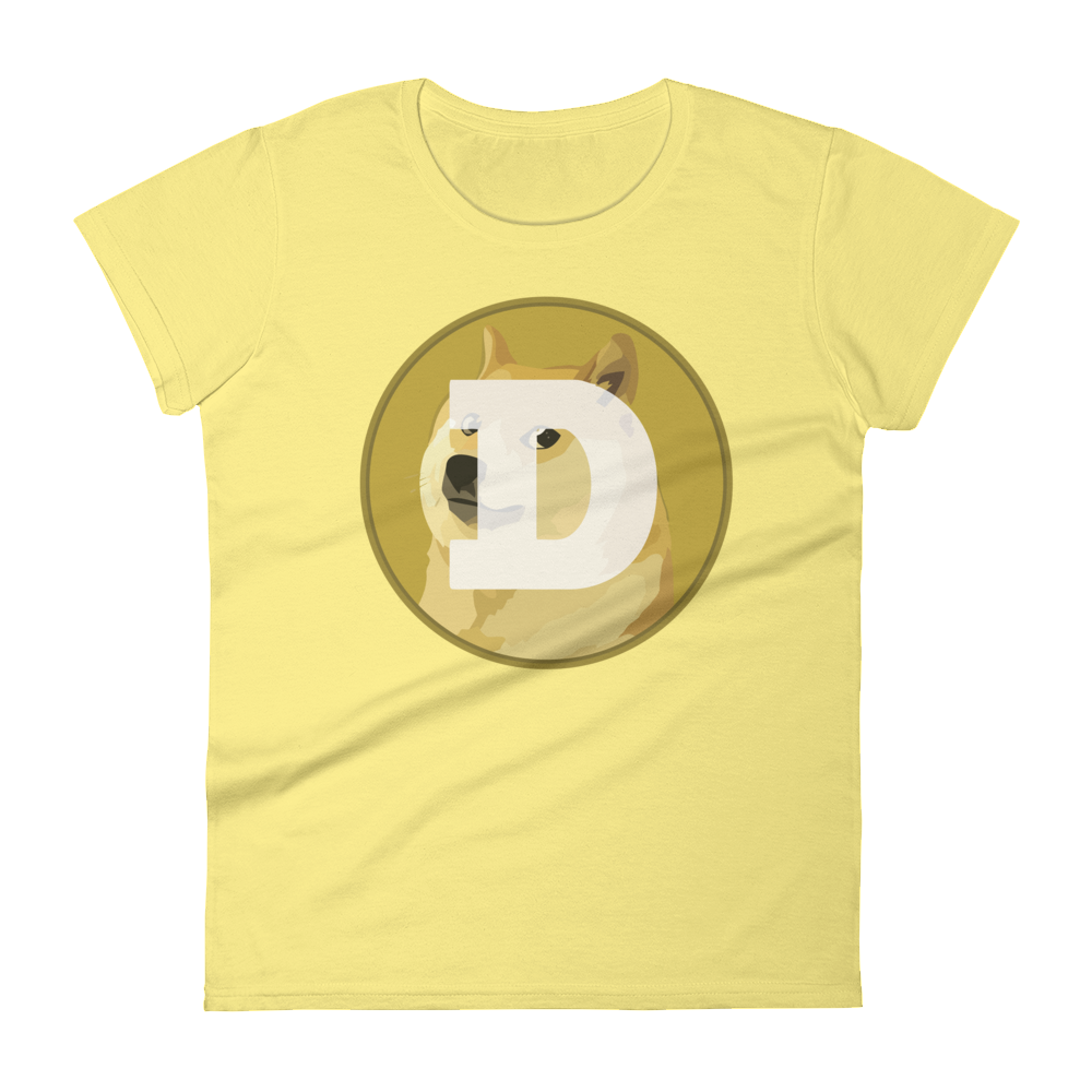 Dogecoin Women's T-Shirt  zeroconfs Spring Yellow S 