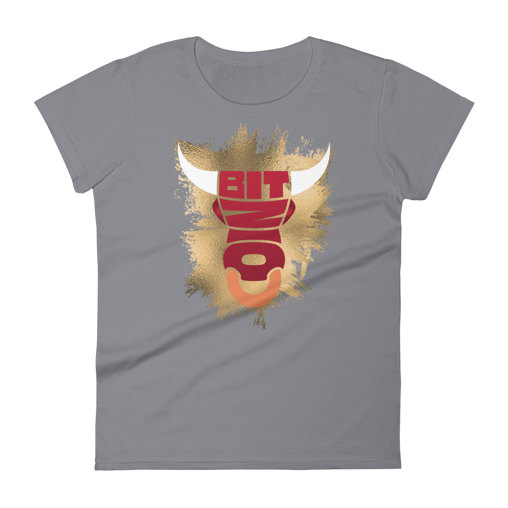 Bitcoin Bull Women's T-Shirt  zeroconfs Storm Grey S 