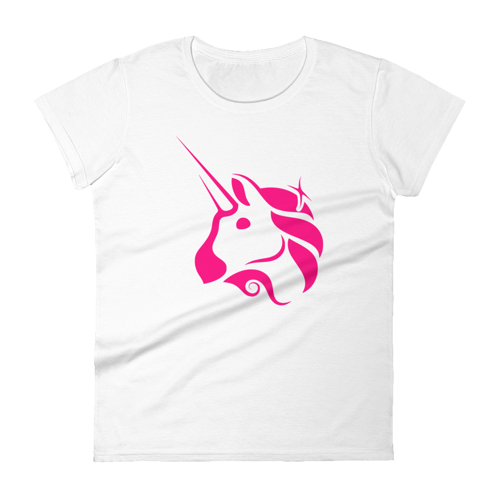 Uniswap Unicorn Women's T-Shirt  zeroconfs White S 