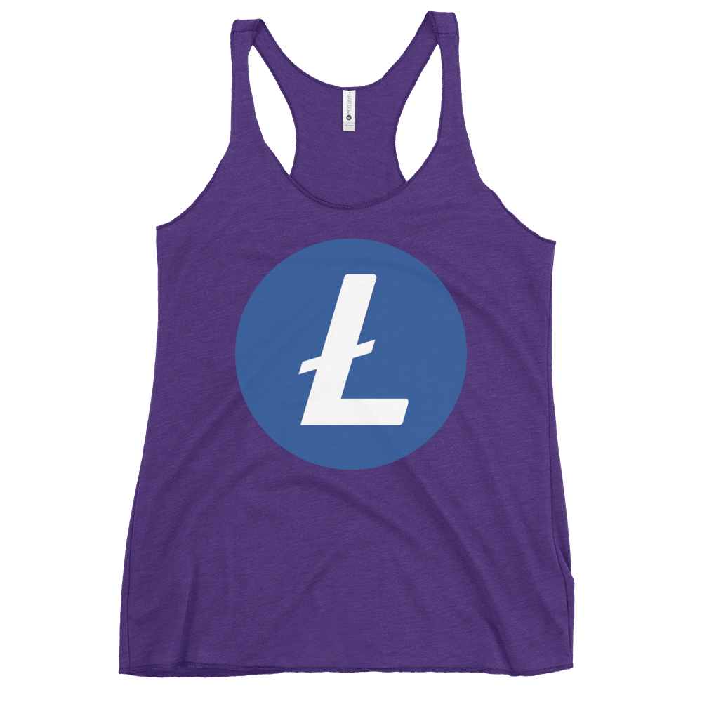 Litecoin Women's Racerback Tank  zeroconfs Purple Rush XS 