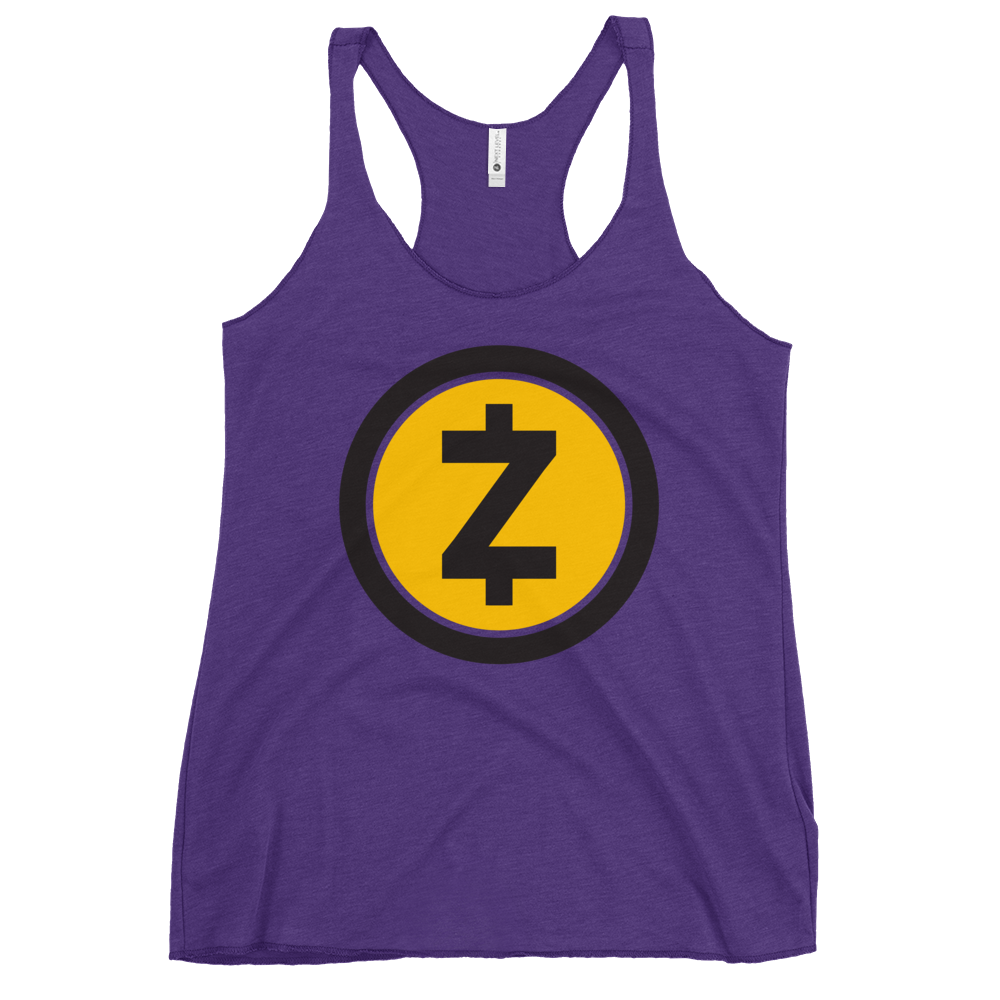 Zcash Women's Racerback Tank  zeroconfs Purple Rush XS 