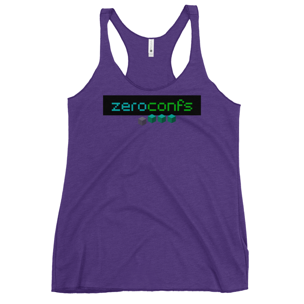 Zeroconfs.com Women's Racerback Tank  zeroconfs Purple Rush XS 
