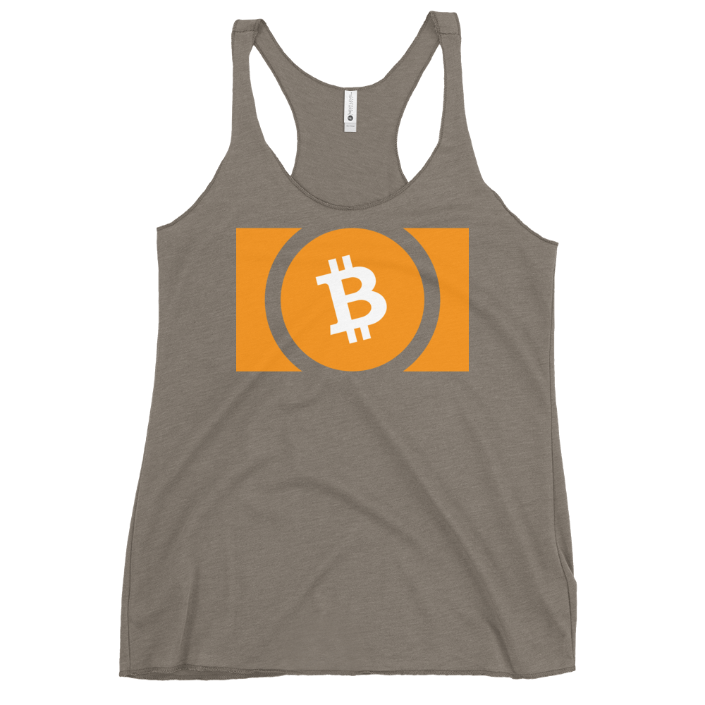 Bitcoin Cash Women's Racerback Tank  zeroconfs Venetian Grey XS 