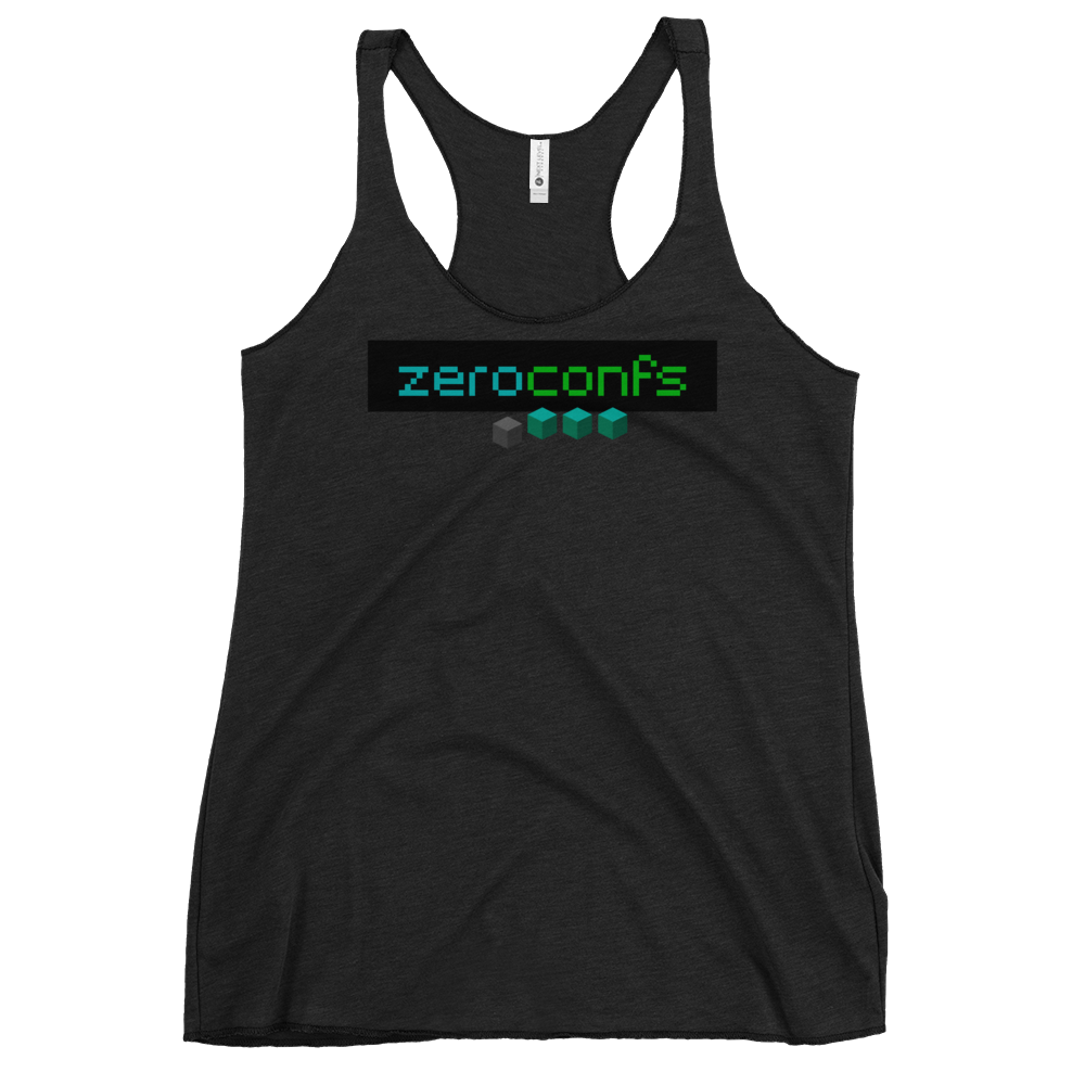 Zeroconfs.com Women's Racerback Tank  zeroconfs Vintage Black XS 