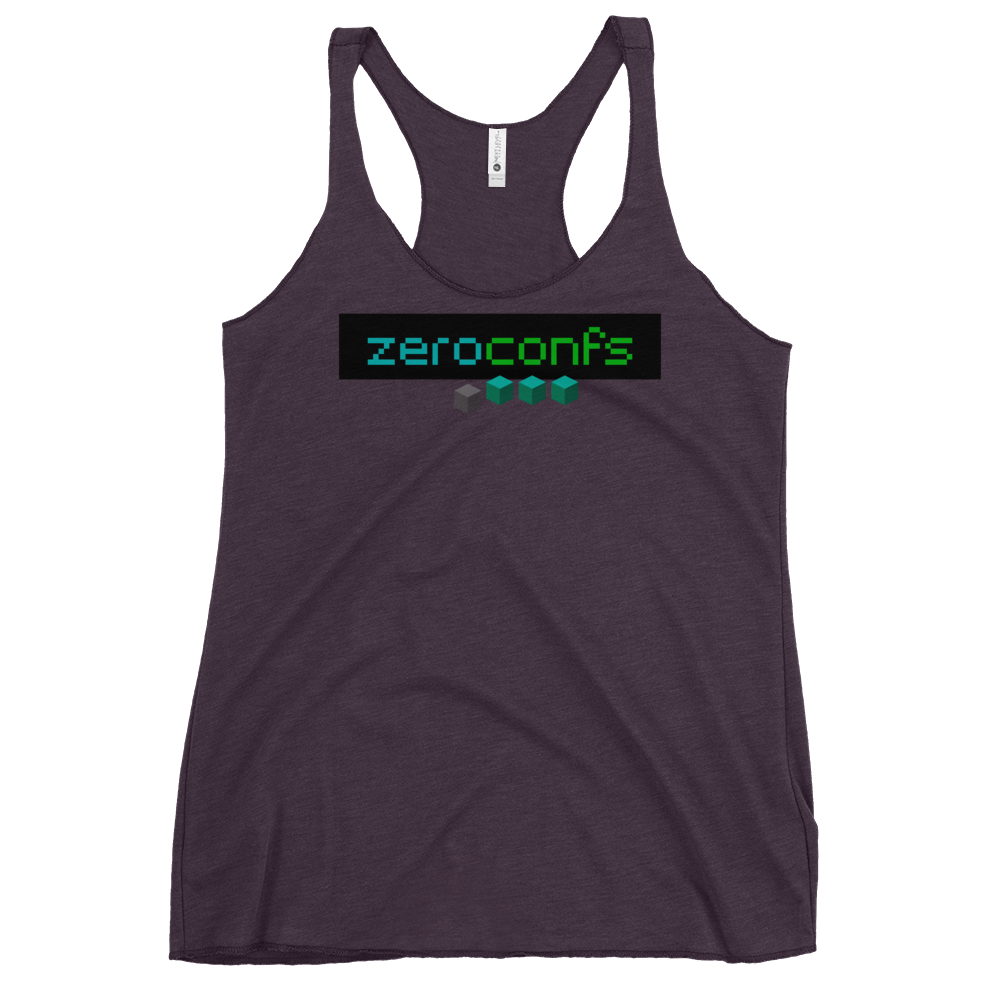 Zeroconfs.com Women's Racerback Tank  zeroconfs Vintage Purple XS 