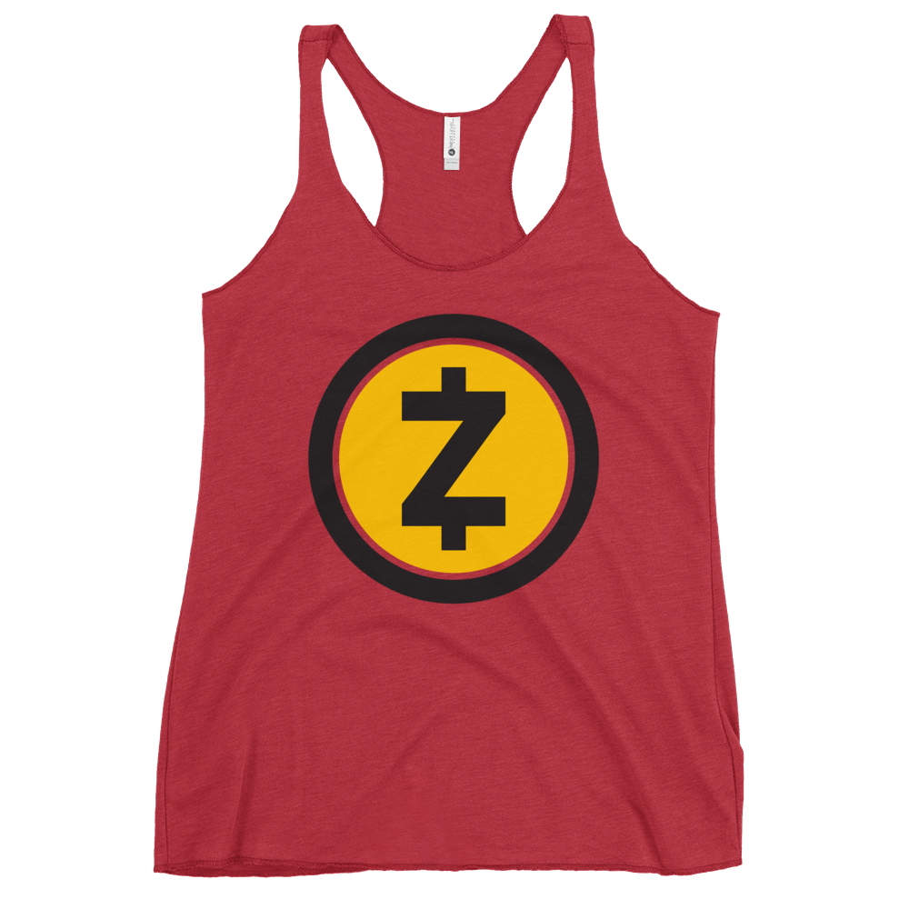 Zcash Women's Racerback Tank  zeroconfs Vintage Red XS 