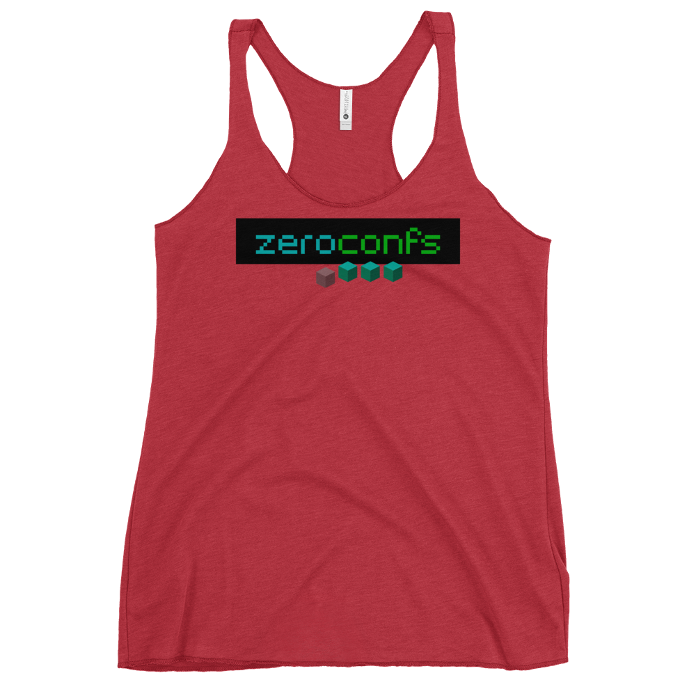 Zeroconfs.com Women's Racerback Tank  zeroconfs Vintage Red XS 