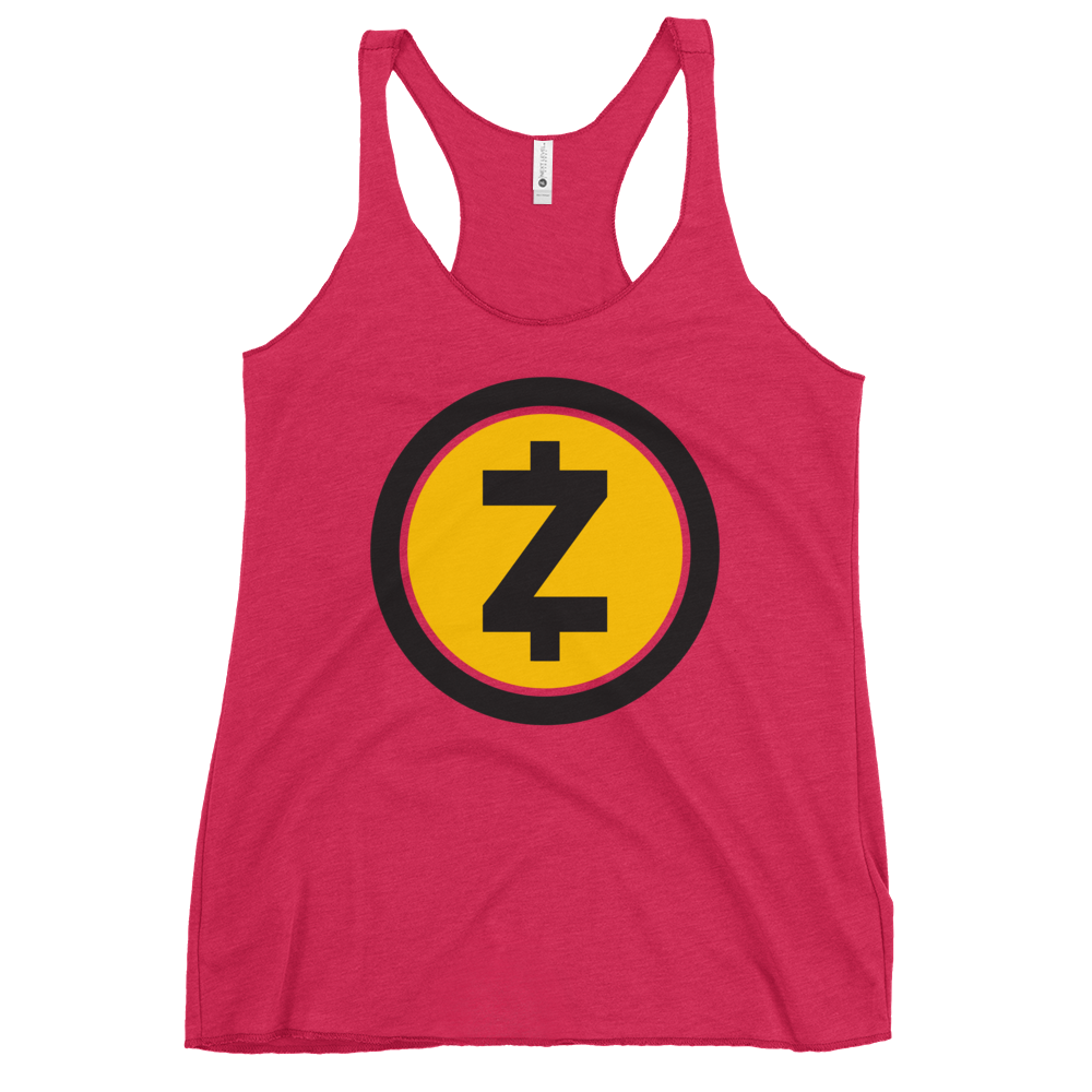 Zcash Women's Racerback Tank  zeroconfs Vintage Shocking Pink XS 