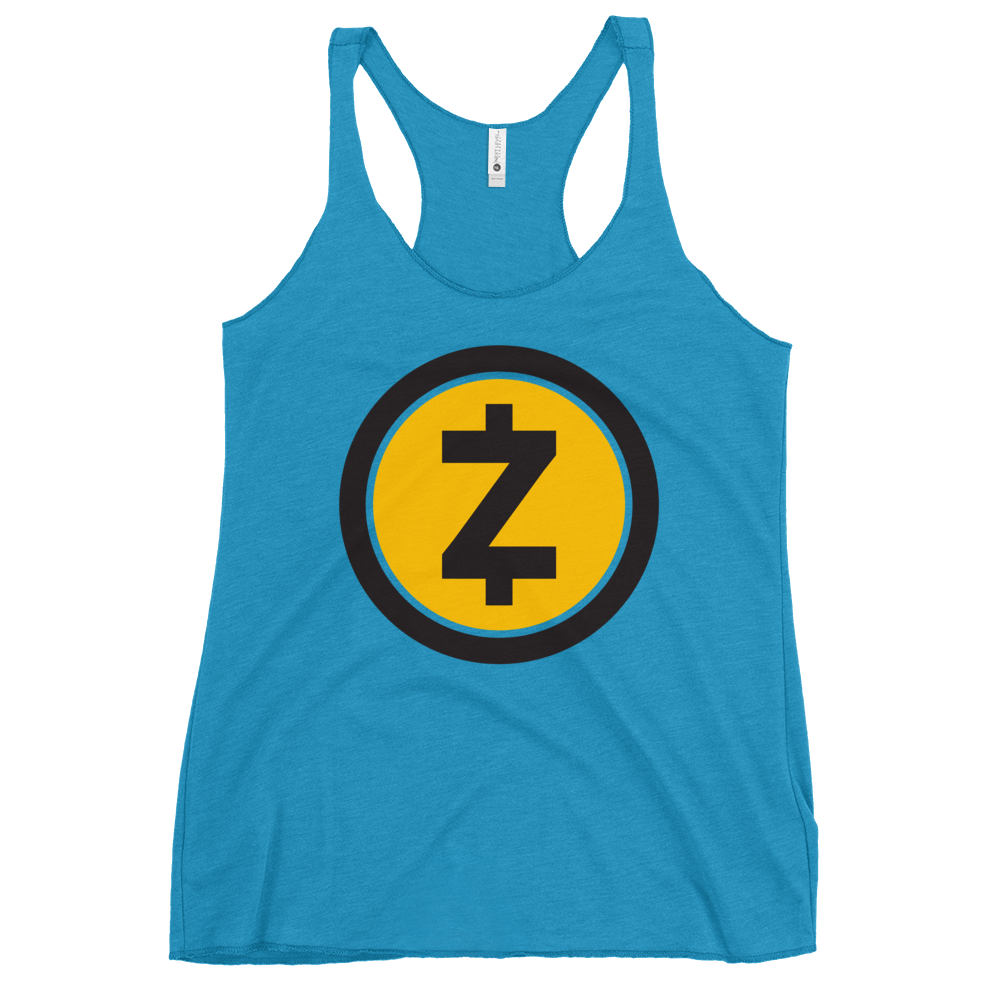 Zcash Women's Racerback Tank  zeroconfs Vintage Turquoise XS 