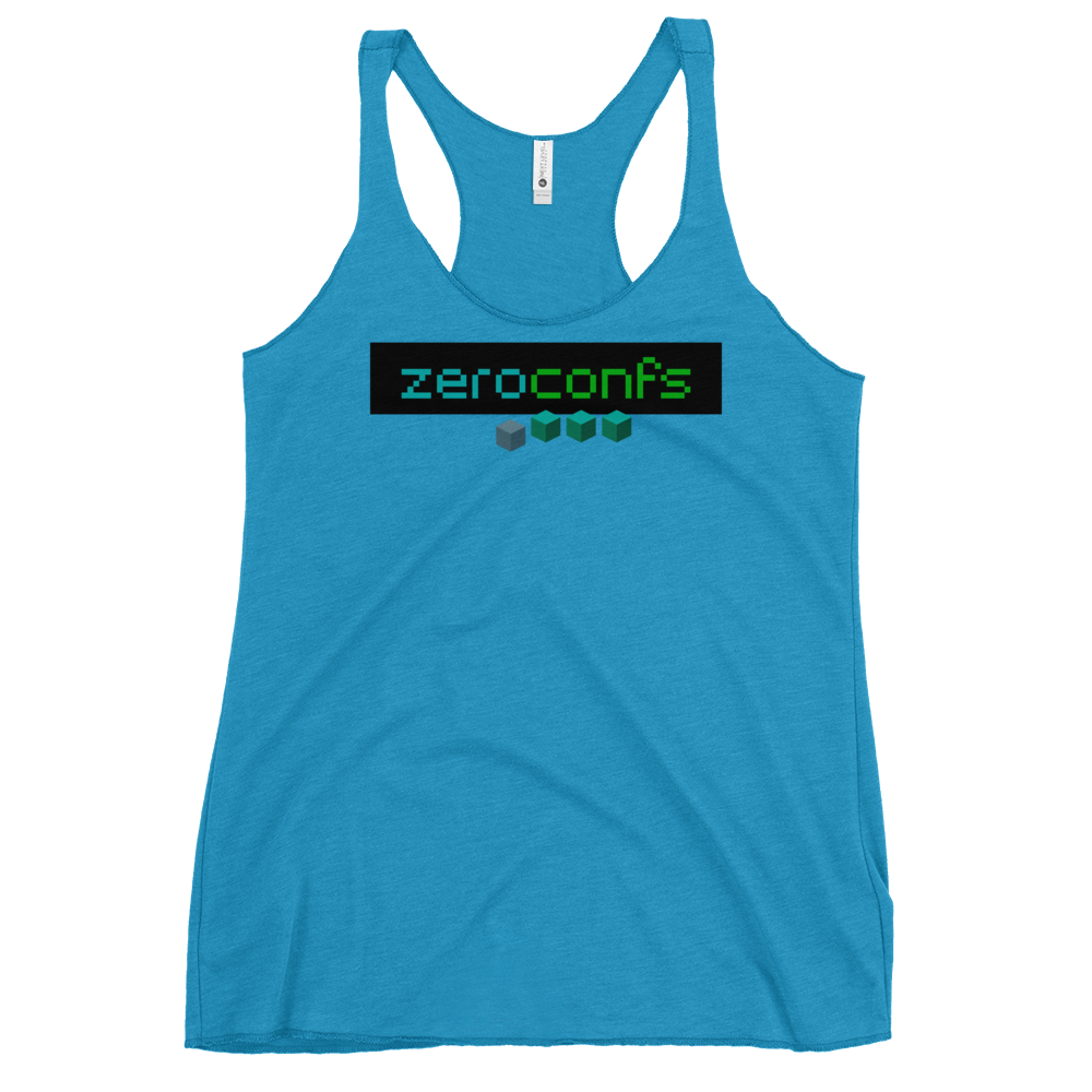 Zeroconfs.com Women's Racerback Tank  zeroconfs Vintage Turquoise XS 
